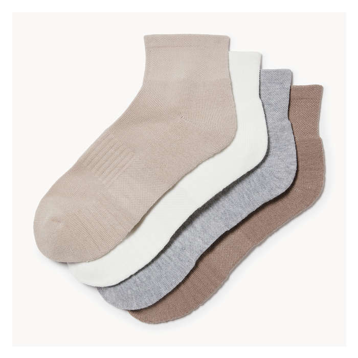 Women's 4 Pack Quarter-Crew Socks